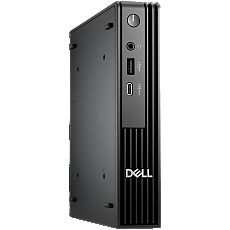 Dell Pro Micro (QCM1250), Intel Core i3-14100T(4C, 8T, 12MB, up to 4.4GHz), 8GB(1x8GB) DDR5, 512GB M.2 SSD, Integrated Graphics, WiFi+BT, BG KBD+Mouse, Ubuntu, 3Y ProSupport