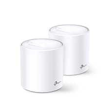 Безжичен рутер TP-LINK Deco X60(2-pack), AX5400, 2xGbE, MU-MIMO, Wi-Fi 6