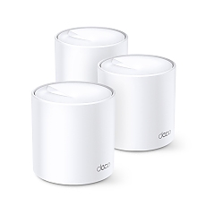 Безжичен рутер TP-LINK Deco X60(3-pack), AX5400, 2xGbE, MU-MIMO, Wi-Fi 6