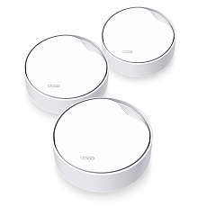 Безжичен рутер TP-LINK Deco X50-PoE(3-pack), Двубандов (2,4 GHz / 5 G,WiFi6,PoE