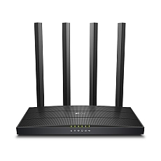 Безжичен рутер TP-LINK Archer C6U, AC1200, 5xGbE, 1x USB2.0, 4x външни антени