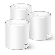 Безжичен рутер TP-LINK Deco X50(3-pack), AX3000, 3xGbE, MU-MIMO, Wi-Fi 6