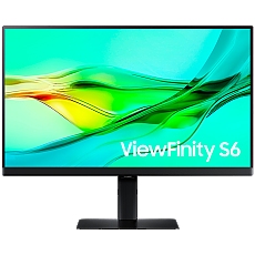 Monitor LED Samsung LS24D600UAUXEN S60UD, 24" GHD FLAT 16:9 (2560x1440) IPS, 100Hz, 350 cd/m2, 1000:1, 5ms, 178/178, 1xDP 1xHDMI, 1xDP-Out, USB Hub 3xUSB TypeA, 1x USB Type-C, RJ-45, Tilt, Swivel, Rotate, Height Adjust, VESA 100x100, 2Y