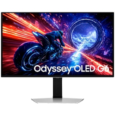 Monitor OLED Samsung Odyssey G6 LS27FG602SUXEN 27", 2560x1440, QHD, 500Hz, OLED, HDR True Black 500, 16:9, 1m:1, 300 cd/m2, 0.03ms, 178/178, DCI-P3, DP 1.4, 2xHDMI 2.1, 2xUSB-A, 1xUSB-B, Flicker-free, Tilt, Swivel, Pivot, Height Adj (120mm), 2Y