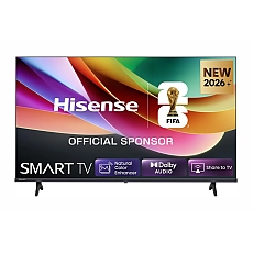Hisense 32" A4S, HD 1366x768,3000:1, DLED, HLG, DTS Virtual X, Smart TV, WiFi, WiFi Direct, BT, VIDAA U7,Anyview Cast, 2xHDMI, 2xUSB, LAN, CI+, DVB-T2/C/S2, Black