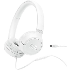 JBL TUNE 530C WHT USB-C Wired on-ear headphones