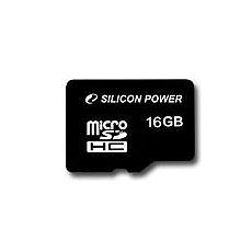 Silicon Power class 10 16GB mSD Card SDHC R/W: up to 40/10 MB/s, ECC function, Shock/water/x-ray-proof, Retail pack, w/ adapter