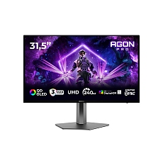 AOC AG326UZD2, 31.5" QD-OLED, 3840x2160@240Hz, 0.03ms GtG, 250cd m/2 (SDR), 1000cd m/2 (HDR), 1.500.000:1, 80M:1, Adaptive Sync, FlickerFree, LowBlue Mode, 8Wx2, Tilt, Height Adjust, Pivot, Swivel, 2xHDMI, DP, USB hub, KVM