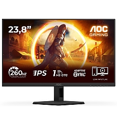 AOC 24G4ZR, 23.8" Fast IPS WLED, 1920x1080@260Hz (OC, Native 240Hz), 1ms GtG, 0.3ms MPRT, 300cd m/2, 1000:1, Adaptive Sync, FlickerFree, Anti Blue Light, Tilt, Height Adjust, Pivot, Swivel, 2xHDMI, DP
