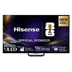 Hisense 85"U7S Pro, 4K Ultra HD 3840x2160, ULED, FALD, Quantum Dot, 165Hz, IPS, HDR 10+, HLG, Dolby Vision IQ, Dolby Atmos, Smart TV, WiFi 5GHz, WiFi Direct, BT, Anyview Cast,light sensor,Solar Powered Remote, 4xHDMI, 2xUSB, LAN, CI+, DVB-T2/C/S2, Black