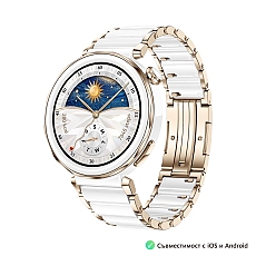 Huawei Watch GT5 Pro Jana-B29C, 1.32" Amoled 466x466, PPI 352, BT5.2, BLE/BR/EDR, 323mAh, 40-meter free diving, HUAWEI TruSense System, ECG analysis, Battery life up to 7 days, Compatible with iOS and Android devices, Ceramic + Huawei FreeBuds SE 3