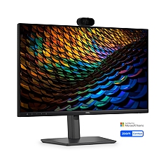 Dell P2426HEB, 23.8" Conferencing Monitor, IPS Anti-Glare, 5ms, 120 Hz, 1500:1, 300 cd/m2, FHD 1920x1080, 99% sRGB, HDMI, Display Port, USB-C Hub, RJ45, Webcam, Mic, Speacers, KVM Switch, PD 90W, Height Adjustable, Pivot, Swivel, Tilt, Black