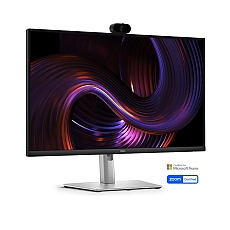 Dell P2726DEV, 27" Webcam Monitor, IPS Anti-Glare, 5ms, 100 Hz, 1500:1, 350 cd/m2, QHD 2560x1440, 99% sRGB, HDMI, Display Port, USB-C Hub, RJ45, Webcam, KVM Switch, PD 90W, Height Adjustable, Pivot, Swivel, Tilt, Black