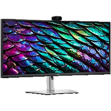 Monitor DELL P3426WEB Curved (3800R) 34", 3440x1440 WQHD 100Hz, IPS Antiglare, 21:9, 1500:1, 350 cd/m2, 8ms/5ms, 178/178, DP, HDMI, 2xUSB-C (90W+15W), USB-B, 3xUSB-A, RJ-45, Speakers, Cam + Mic, Tilt, Swivel, Slant, Height Adjust, 3Y