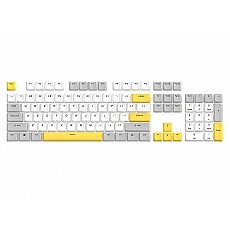 Marvo капачки за клавиатура Custom Keycap Set PBT, 104 keys, White, Yellow, Gray - MARVO-KP-04-YL