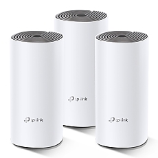 Безжичен рутер TP-LINK Deco E4(3-pack), AC1200, 2xFE, Mesh, Amazon Alexa