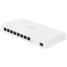 Ubiquity Switch (8) GbE RJ45 ports with 27V passive PoE output,1 SFP port