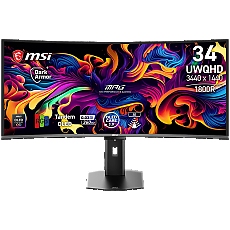 MSI MPG 341CQR QD-OLED X36 Gaming Monitor, 34" 360Hz, UWQHD (3440x1440) 21:9, Tandem QD-OLED, 1800R, 0.03ms, 300nits, 1500000:1, 178/178, G-SYNC Compatible, AMD FreeSync Premium Pro, DisplayHDR True Black 500, Adj. Stand, 1xDP, 2xHDMI, 1xType-C, 3Y MSI MPG 341CQR QD-OLED X36 Gaming Monitor, 34" 360Hz, UWQHD (3440x1440) 21:9, Tandem QD-OLED, 1800R, 0.03ms, 300nits, 1500000:1, 178/178, G-SYNC Compatible, AMD FreeSync Premium Pro, DisplayHDR True Black 500, Adj. Stand, 1xDP, 2xHDMI, 1xType-C, 3Y