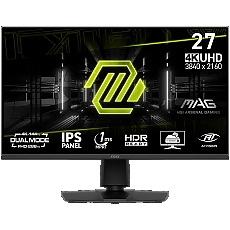 MSI MAG 275UPD E14 Gaming Monitor, 27" 144Hz, UHD (3840x2160) 16:9, Dual Mode (1920x1080 - up to 288Hz), IPS, 1ms, 250nits, 1500:1, 178/178, AMD FreeSync Premium, HDR Ready, Adjustable stand, Speakers, 1x DP, 2x HDMI, 1x Headphone out, 3Y Warranty