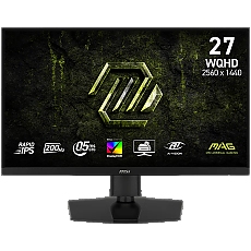 MSI MAG 274QPF E20 Gaming Monitor, 27" 200Hz, WQHD (2560x1440) 16:9, Rapid IPS, 0.5ms, 300nits, 1000:1, 178/178, G-SYNC Compatible, AMD FreeSync Premium, DisplayHDR 400, Adjustable stand, 1x DP, 2x HDMI, 1x Type-C, 1x Headphone out, 3Y Warranty