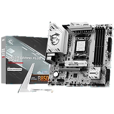 MSI B850M GAMING PLUS WIFI6E, mATX, Socket AM5, 4x DDR5 Dual Channel DDR5 up to 8200(OC)MHz, 1x PCIe x16 slot, 2x M.2 slot, 4x USB 5Gbps, 3x USB 10Gbps, 1x USB 10Gbps Type-C, HDMI, DP, 7.1 HD Audio, 2.5G LAN, WIFI, BT, 3Y