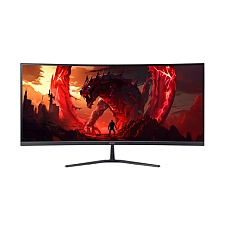 Acer Nitro ED340CURJ0bmiipx, 34'' VA, WQHD (3440x1440), Curved 1500R, ZeroFrame, FreeSync Premium, 120Hz (DP)/100Hz (HDMI), 1ms, 100M:1, 250 nits, HDR10, 99% sRGB, 2x HDMI 2.1, 1x DP 1.4, Audio Out, 2x2W Speakers, , Tilt, VESA, Black