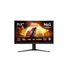 AOC C32G4Z, 31.5" Curved 1500R, VA, WLED, 1920x1080@260Hz (OC, Native 240Hz), 4ms GtG, 0.3ms MPRT, 300cd m/2, 3500:1, Adaptive Sync, FlickerFree, Anti Blue Light, 5Wx2, Tilt, Height Adjust, Swivel, 2xHDMI, DP AOC C32G4Z, 31.5" Curved 1500R, VA, WLED, 1920x1080@260Hz (OC, Native 240Hz), 4ms GtG, 0.3ms MPRT, 300cd m/2, 3500:1, Adaptive Sync, FlickerFree, Anti Blue Light, 5Wx2, Tilt, Height Adjust, Swivel, 2xHDMI, DP