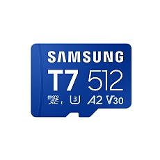 Samsung 512GB micro SD Card T7 UHS-I Transfer Speed up to 170MB/s Class 10 U3 V30 A2