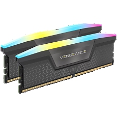 CORSAIR VENGEANCE RGB DDR5 64GB (2 x 32GB) DDR5 5600 CL40-44-44-90 1.25V AMD EXPO & Intel XMP - Gray