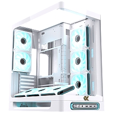 Heaven Arctic EN49583 (WH,U3x2+Type C,Curved TG & Top TG,6PCS J20A PWM WH Reverse & 2PCS J20A PWM WH,ARGB & PWM Remote Control Box)