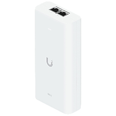 Ubiquiti UniFi 10G PoE+++ Adapter (90W), can power UniFi PoE+++ devices, reduce dependency on PoE switch power, and provide a Multi-Gigabit LAN connection, Contains RJ45 data input, AC cable with earth ground, and PoE+++ output