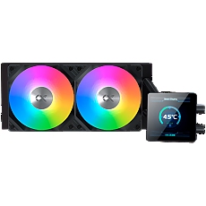 Connect 240 EN45257 (BK,AIO Liquid Cooler,3.4" LED Display Pump Head,ARGB PWM Fan,Mini ARGB Controller)