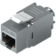 Ubiquiti UniFi UACC-Keystone-Jack-C6A Toolless keystone for terminating a Cat6A Ethernet jack without the use of a punch-down or crimping tool, (12) Keystone Jacks per pack