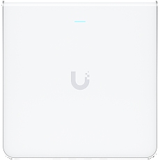 UBIQUITI U6 Enterprise In-Wall, 10 spatial streams, 115 m² (1,250 ft²) coverage, 600+ connected devices, Powered using PoE+/PoE++, (4) GbE ports with (1) PoE output, 2.5 GbE uplink.