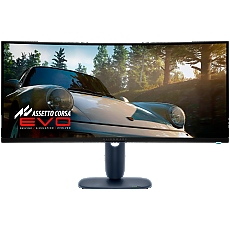 Monitor LED Alienware AW3425DW 34.2", 3440x1440, UW-QHD, 240Hz, QD-OLED AG, 21:9, 1.5m:1, 250 cd/m2 / 1000 cd/m2, 0.03ms GTG, 178/178, 99.3% DCI-P3, DP, 2xHDMI, 1xUSB-B, 1xUSB-A, 1xUSB-C (15W), T/S/H Adj (11cm), Curved (1800R),  True Black, 3Y