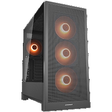 COUGAR MX230 RGB PC Case, Mid Tower, Black