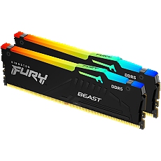 Kingston DRAM 64GB 5600MT/s DDR5 CL40 DIMM (Kit of 2) FURY Beast RGB XMP