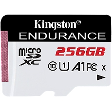 Kingston 256GB microSDXC Endurance 95R/45W C10 A1 UHS-I Card Only