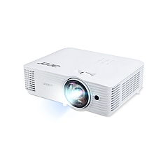 Acer Projector S1287n, DLP, Short Throw 0.6, XGA (1024x768), 4000 ANSI Lumens, 20 000:1, 1x, HDMI 2x1.4b, DC Out (5V/1A, USB-A), Component Video (D-sub), RCA, RG-45, RS232, Audio in/out, Speaker 16W, 3.1 kg, 3Y, White
