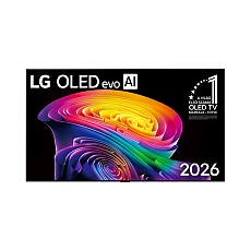LG OLED65C61LA, 65" OLED evo, 4K (3840 x 2160), DVB-C/T2/S2, Alpha 11 AI 4K Gen3, 120Hz Native (VRR 165Hz), ThinQ AI, HDR10, NVIDIA G-SYNC, AMD FreeSync, Dolby Vision, Dolby Atmos, AI Agent, Wi-Fi 6E, Bluetooth, eARC (HDMI 2), USB, Airplay 2, CI slot, Mu