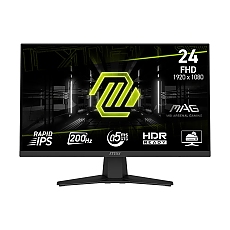 MSI MAG 244F Gaming Monitor, 23.8", 0.5ms, 200Hz Rapid IPS, 1920x1080, AMD FreeSync Premium, AI Vision, Console Mode, HDR Ready, 300nits AG, 1.07B, 1000:1, 100M:1, DP(1.2a), HDMI(2.0b), Headphone out, Tilt, VESA 100, Black, 2.9kg