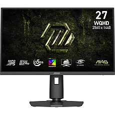 MSI MAG 274QPF X32 Gaming Monitor, 27", 0.5ms, 320Hz Rapid IPS, 2560x1440, G-SYNC, AMD FreeSync Premium, AI Vision, Console Mode, HDR400, 300nits AG, 1.07B, 1000:1, 100M:1, DP(1.4a), 2xHDMI(2.1), Headphone out, Pivot, Heigh Adj., VESA 100, Black, 6.7kg