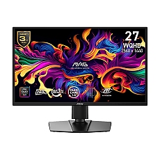 MSI MAG 272QP QD-OLED X24 Gaming Monitor, 26.5", 0.03ms, 240Hz, 2560x1440, G-SYNC, AMD FreeSync Premium, AI Vision, Console Mode, ClearMR 15000, HDR Ready, Type-C(15W PD), DP(1.4a), 2xHDMI(2.1), Pivot, Heigh Adj., VESA 100, Black, 5.7kg