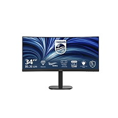 Philips 34B2N3500C, 34" Curved 1500R, VA, WLED, 3440x1440@120Hz, 4ms GtG, 350cd m/2, 3500:1, 50M:1 DCR, Adaptive Sync, FlickerFree, SoftBlue, 5Wx2, Tilt, Height Adjust, Swivel, 2xHDMI, DP, USB hub