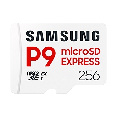 Samsung 256GB micro SD Card P9 Express UHS-I Read 65K IOPS, UHS-I 2K IOPS - Write 52K IOPS, UHS-I 2K IOPS Class 10 U3 V30 A1