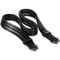 Corsair ThermalProtect Universal PCIe 5.1 600W 12V-2x6 Cable, Black