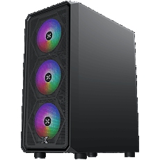 Xigmatek DUO X (BK, EATX, U3x1 & U2x2,Front Mesh Grill & Left TG, 4PCS Z20F Fan)