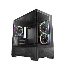 DeepCool кутия Case ATX - CG380U 3F - 3 ARGB Fans, USB-C