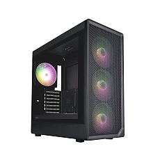 1stPlayer кутия Case ATX - AU8 Black - 4 x 140 mm A-RGB fans included, USB-C