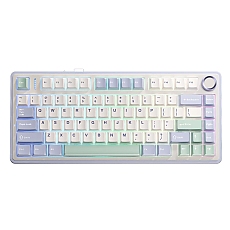 Aula геймърска механична клавиатура Wireless Gaming Mechanical Keyboard F75 - Reaper Switch [Linear] (English US), Purple, Beige, Green